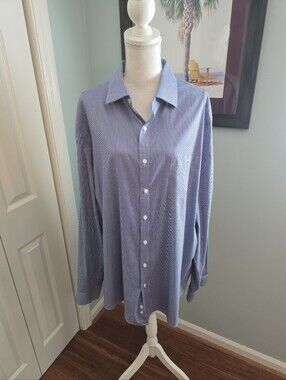 Michael Kors Tall Fit Travel Stretch Button Down 18.5  37/38The Mais